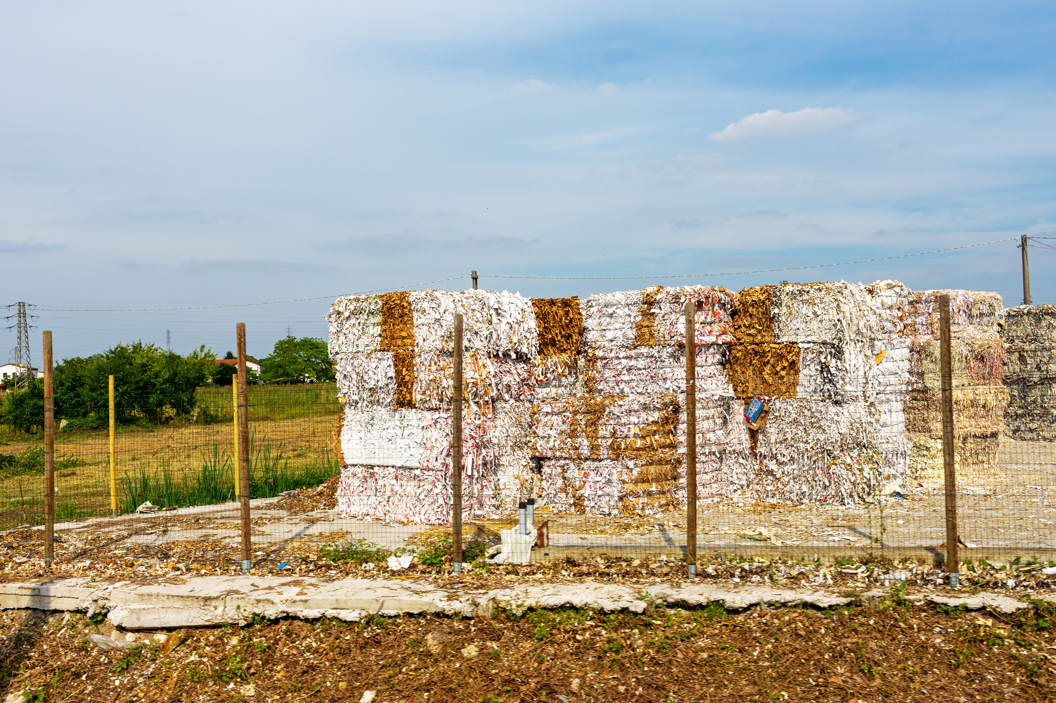 Paper crumble, white land solutions